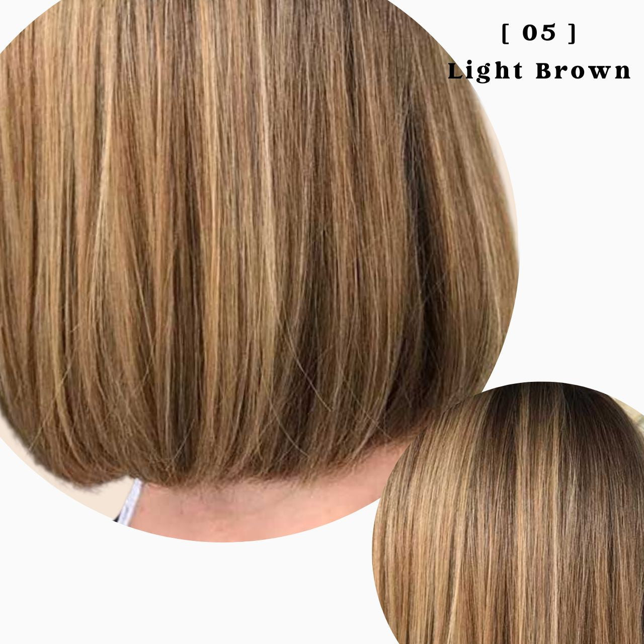Gray Coverage Permanent Hair Color Dye Shampoo 100% Vegan 500ml/16.90 fl.oz - 05 Light Brown