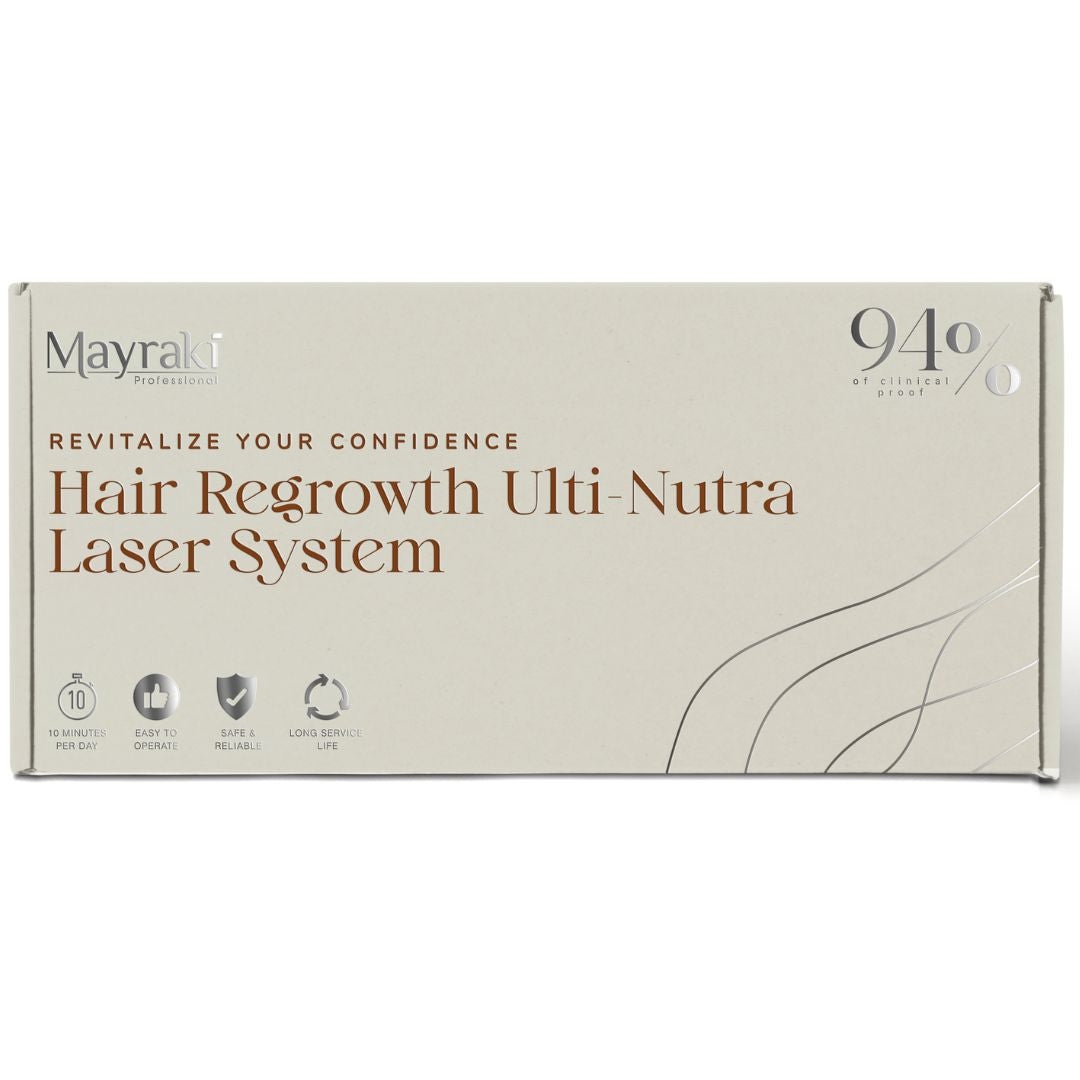 Mayraki Hair Growth Ulti-Nutra Laser System - Laser hair growth, effective laser therapy for hair loss for man and woman 