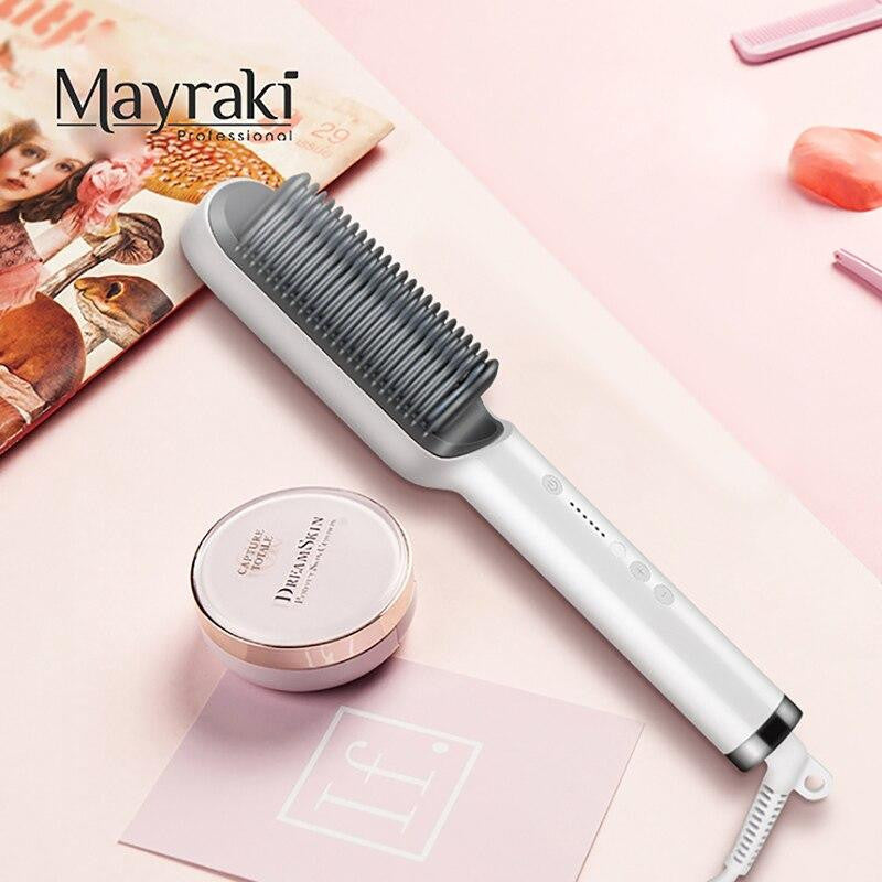 Mayraki Straightening/Volumizing/Wavy 3-in-1 Styler Comb