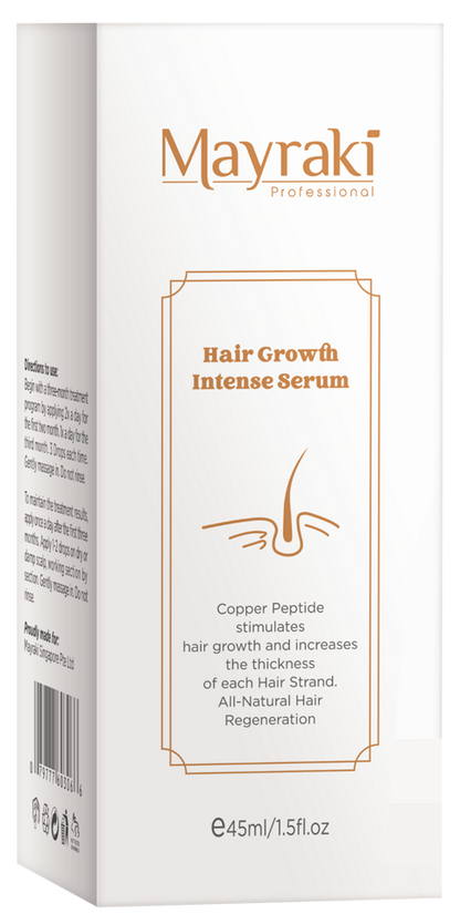 Mayraki Hair Growth Serum Intense with Copper Peptide GHK-Cu 45 ml/1.52 fl oz